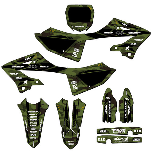yzページ Yamaha YZ 250 Dirt Bike Graphics Kit - APACHE | SENGE GRAPHICS INC