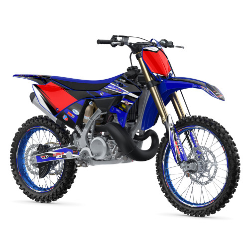 VIGOR BLUE SHOWN ON YZ 250