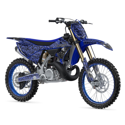 FLAMING GEARHEAD SHOWN ON YZ 250