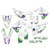OSB Kawasaki MX Graphics White