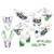 OSB Kawasaki MX Graphics White Rider ID