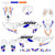OSB Yamaha MX Graphics White Swatches