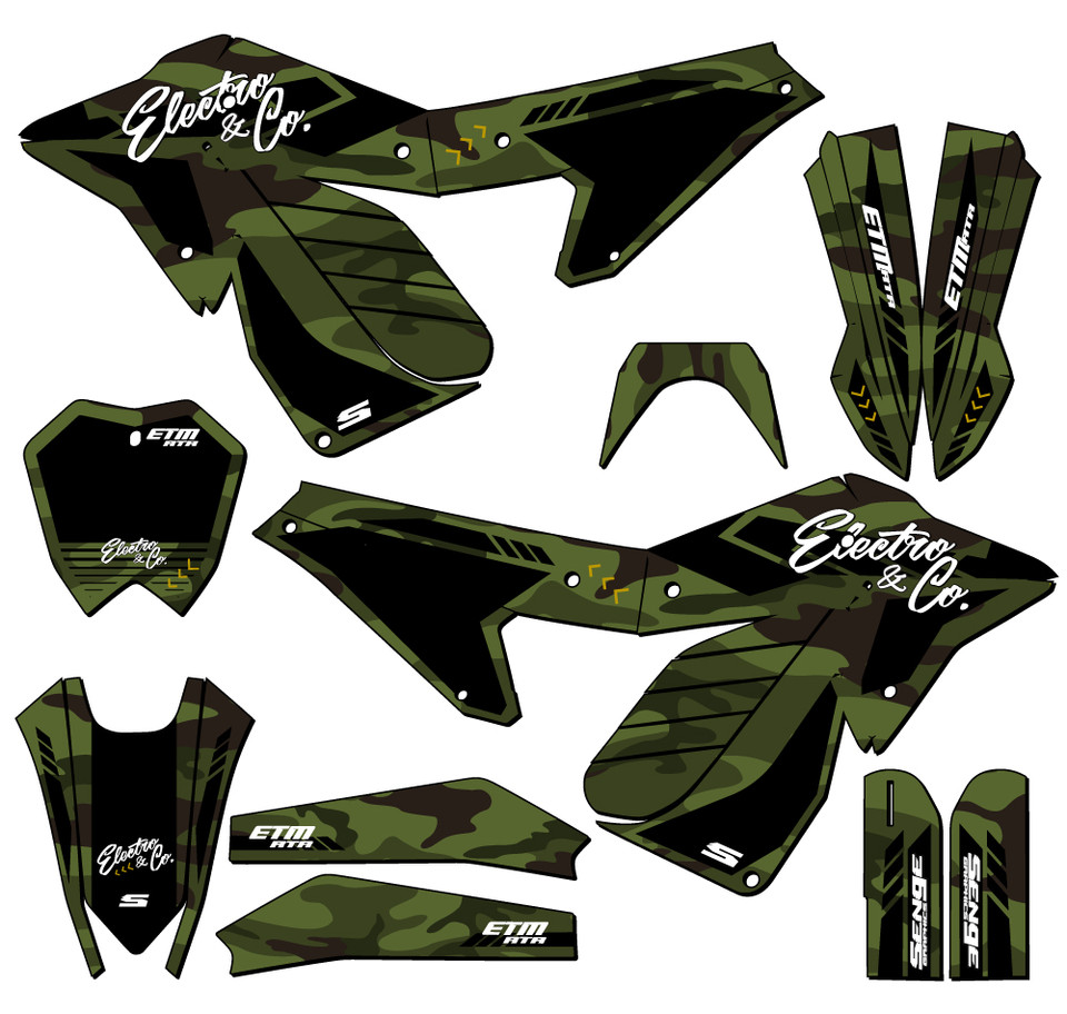 Custom Dirt Bike Graphic Kits For Electro & Co ETM RTR | Order Now ...
