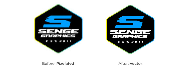 Rasterized Vs Vector Logo