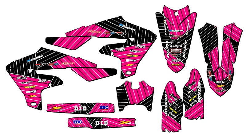 2019-2023 YZ 250 F 4-STROKE RACE SERIES Pink Senge Graphics Kit Compatible with - Picture 2 of 10
