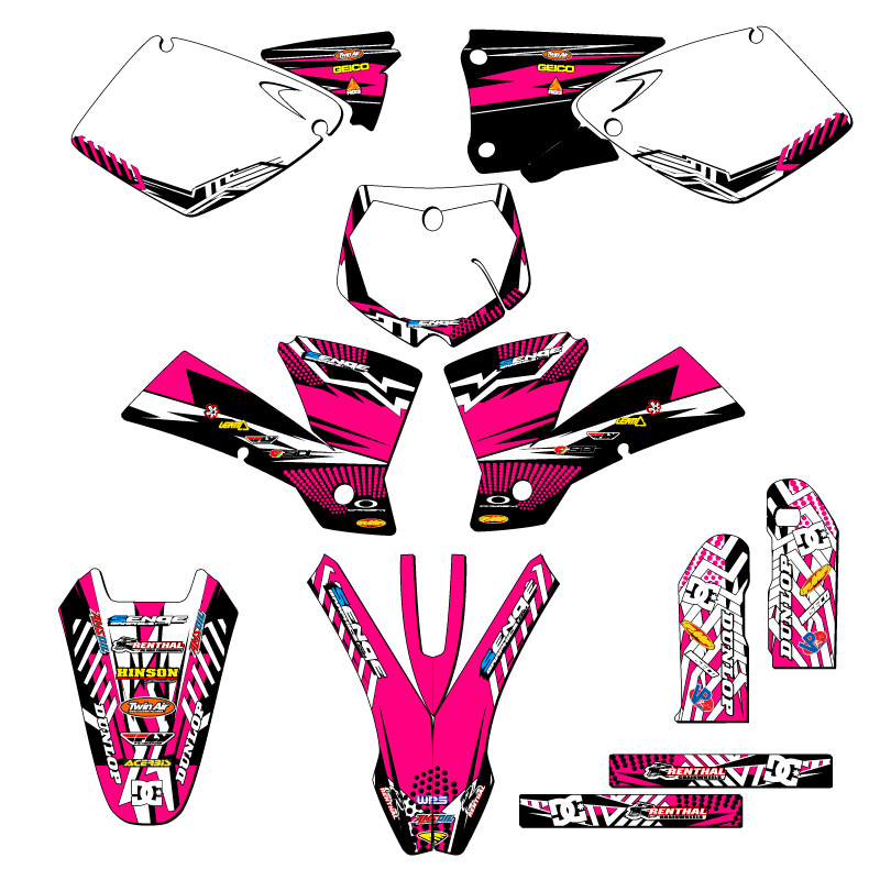 2003 MXC MAYHEM Pink Senge Graphics Kit Compatible with KTM - Picture 5 of 10