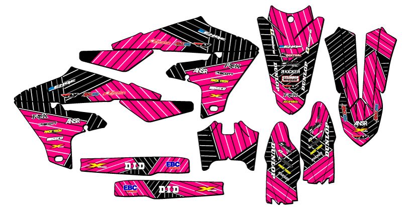 2020-2024 WR 250 F RACE SERIES Pink Senge Graphics Kit Compatible with Yamaha - Picture 2 of 10
