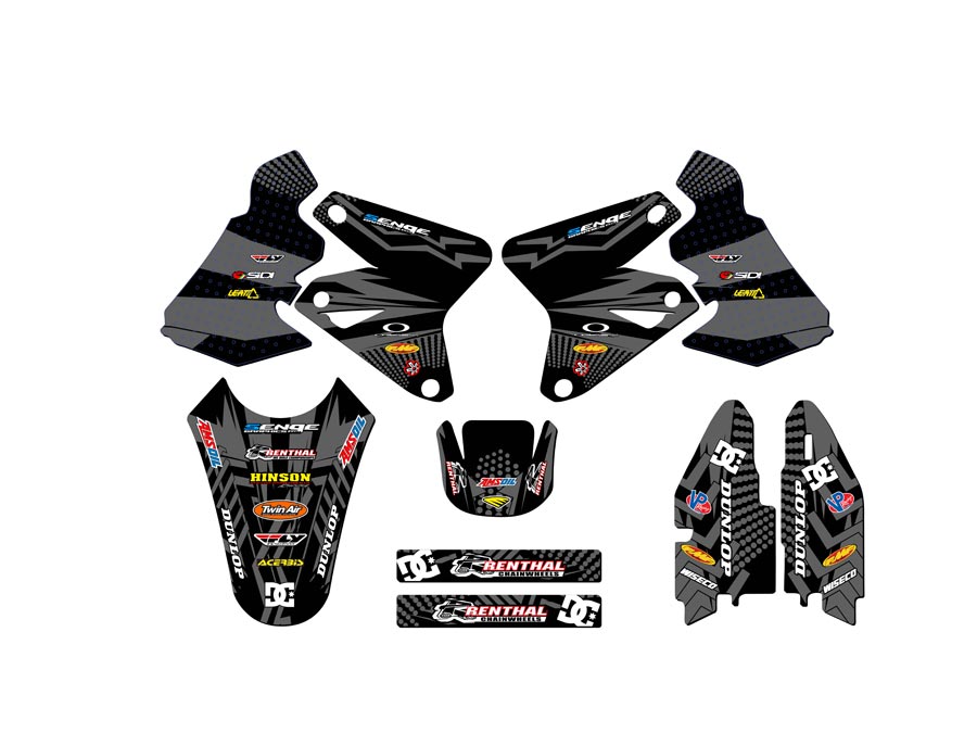 2005-2023 DRZ 400 MAYHEM Black Senge Graphics Kit Compatible with Suzuki - Picture 2 of 10