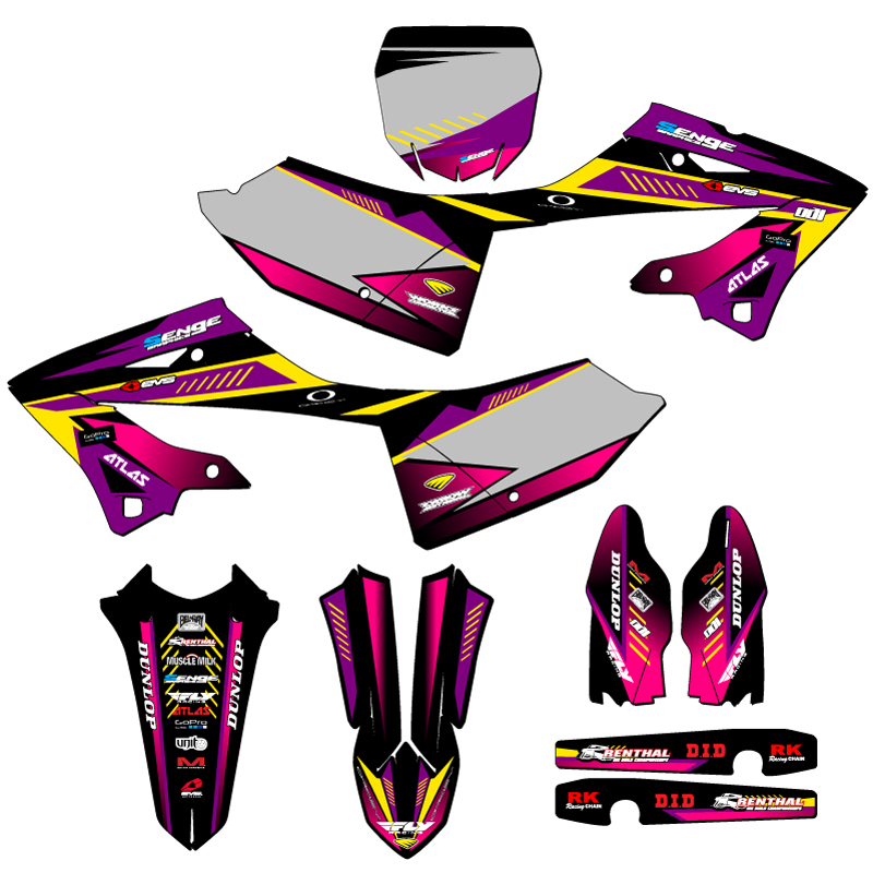 2022-2025 YZ 125 SURGE Purple Senge Graphics Kit Compatible with Yamaha - Picture 5 of 10
