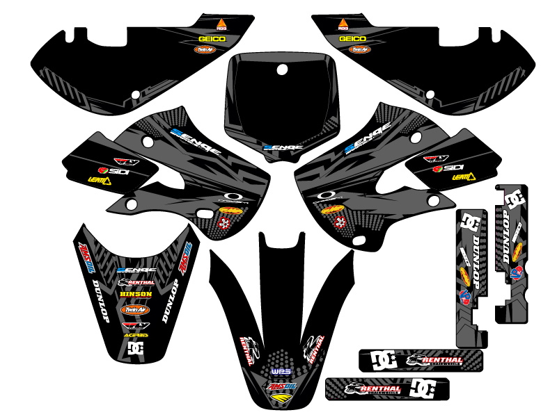 Kit Gráficos All Years RM 65 MAYHEM Negro Senge Compatible con Suzuki - Imagen 8 de 10