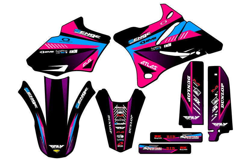 2002-2014 YZ 85 SURGE Pink Senge Graphics Kit Compatible with Yamaha - Picture 2 of 10