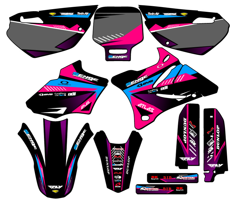 2002-2014 YZ 85 SURGE Pink Senge Graphics Kit Compatible with Yamaha - Picture 5 of 10