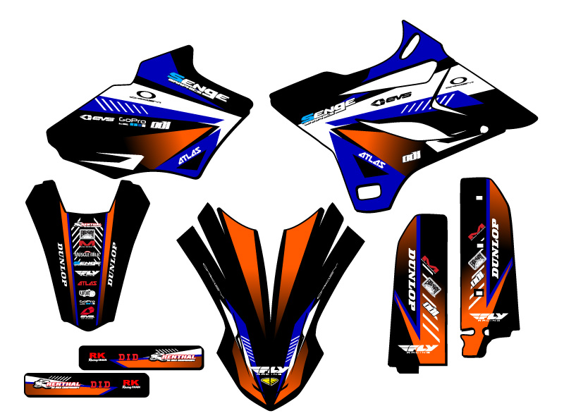 2015-2018 YZ 85 SURGE Blue Senge Graphics Kit Compatible with Yamaha - Picture 2 of 10