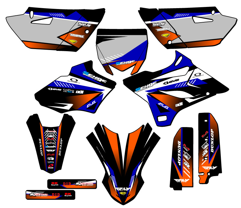 2015-2018 YZ 85 SURGE Blue Senge Graphics Kit Compatible with Yamaha - Picture 5 of 10