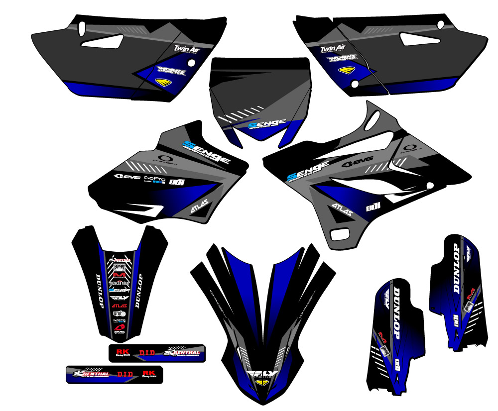 Kit de gráficos Senge 2019-2021 YZ 85 SURGE Black compatible con Yamaha - Imagen 5 de 10