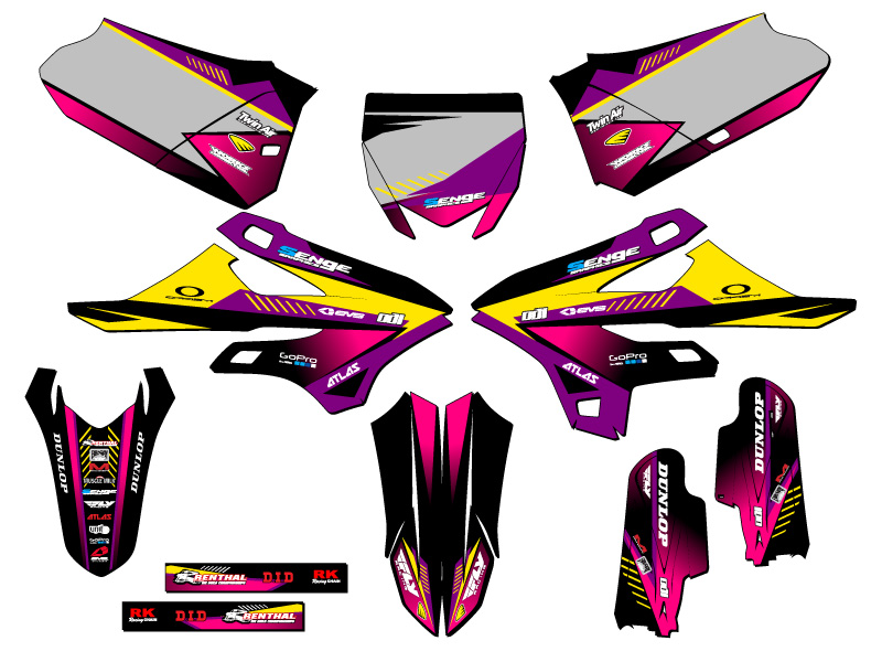 2022-2023 YZ 85 SURGE Purple Senge Graphics Kit Compatible with Yamaha - Picture 5 of 10