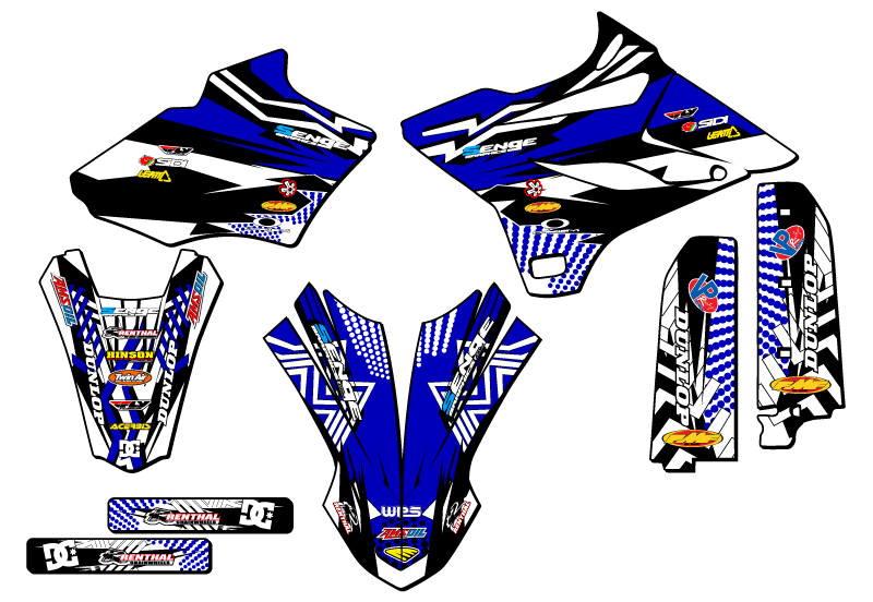 2015-2018 YZ 85 MAYHEM Blue Senge Graphics Kit Compatible with Yamaha - Picture 2 of 10