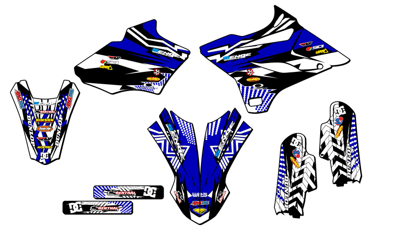 Kit de gráficos Senge Blue Senge 2019-2021 YZ 85 MAYHEM compatible con Yamaha - Imagen 2 de 10