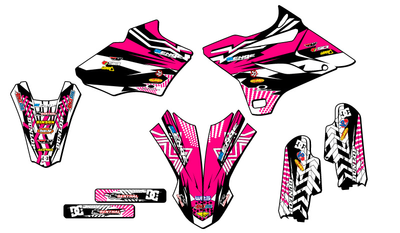 Kit de gráficos Senge Pink Senge 2019-2021 YZ 85 MAYHEM compatible con Yamaha - Imagen 2 de 10