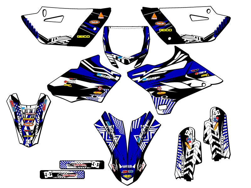 Kit de gráficos Senge Blue Senge 2019-2021 YZ 85 MAYHEM compatible con Yamaha - Imagen 5 de 10