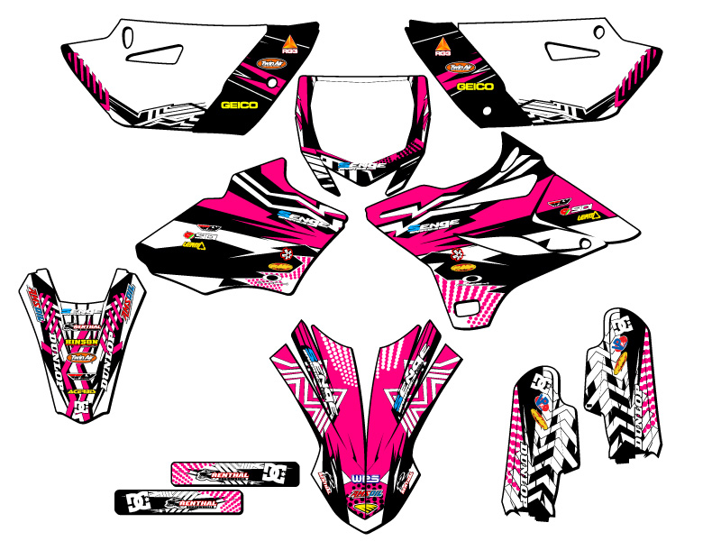 Kit de gráficos Senge Pink Senge 2019-2021 YZ 85 MAYHEM compatible con Yamaha - Imagen 5 de 10