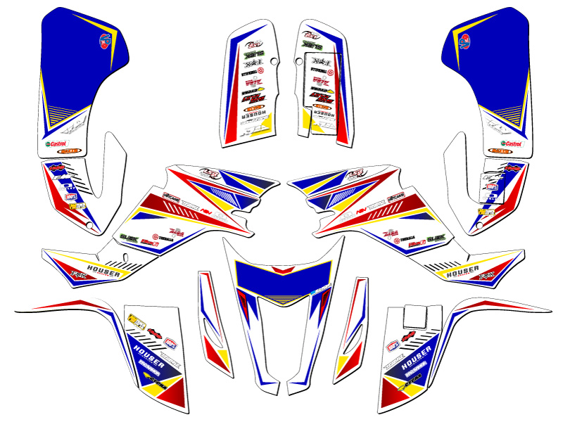 2003-2008 LTZ 400 SURGE Blue Senge Graphics Kit Compatible with Suzuki - Picture 2 of 7