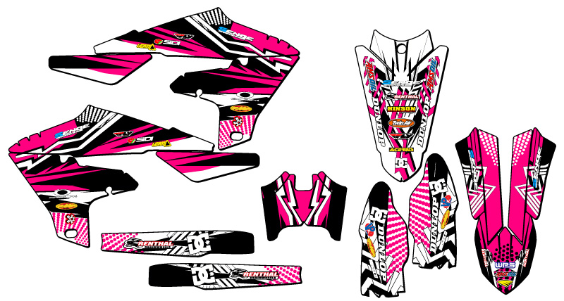 2020-2024 WR 250 F MAYHEM Pink Senge Graphics Kit Compatible with Yamaha - Picture 2 of 10
