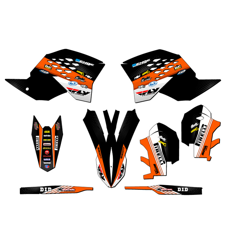 2007-2010 SX RICOCHET Orange Senge Graphics Kit Compatible with KTM - Picture 2 of 10