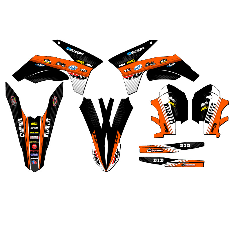 2011-2012 SX RICOCHET Orange Senge Graphics Kit Compatible with KTM - Picture 2 of 10