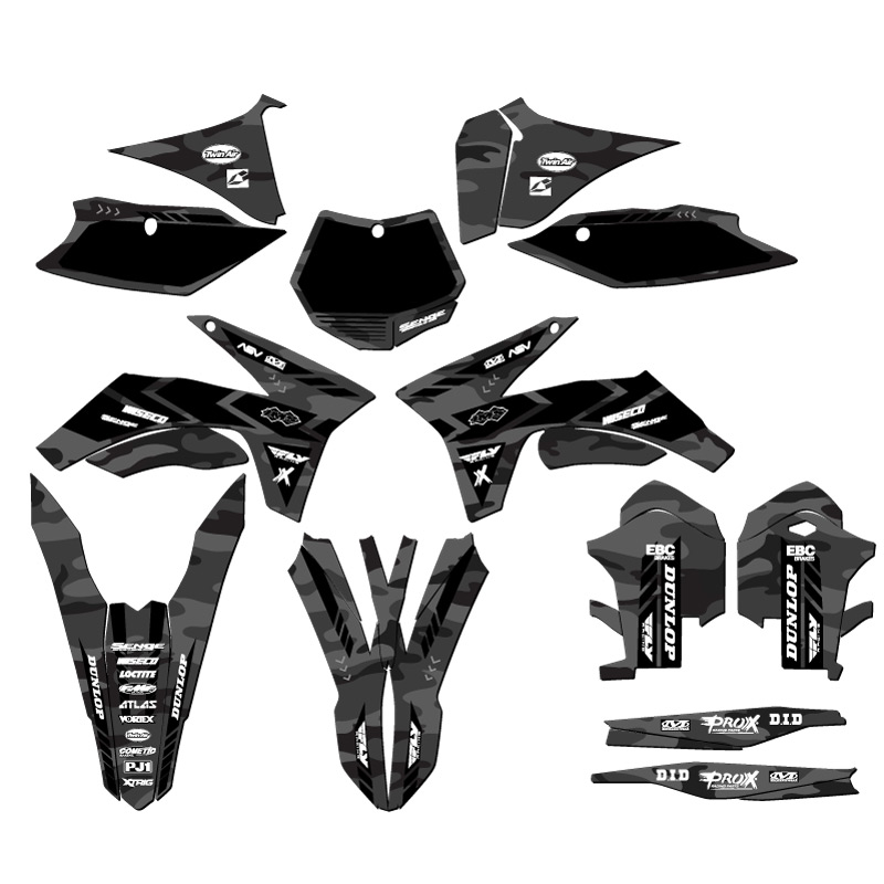 2011-2012 SXF APACHE Grey Senge Graphics Kit Compatible with KTM - Picture 5 of 10