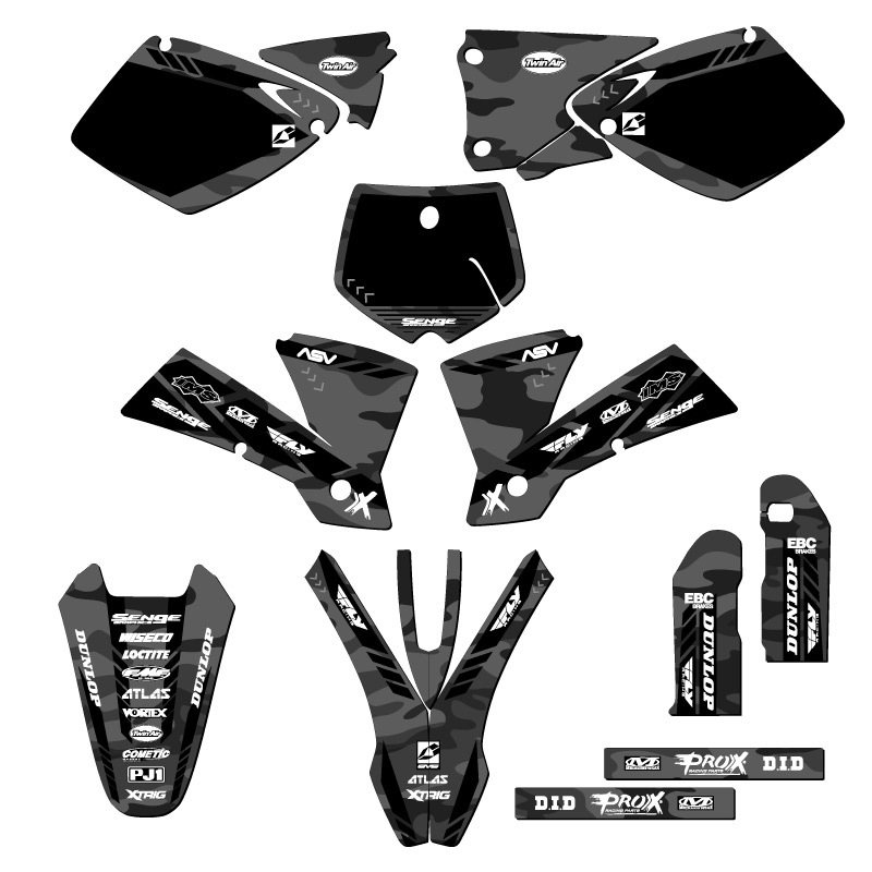 2001 NEW STYLE SX APACHE Grey Senge Graphics Kit Compatible with KTM - Bild 5 von 10