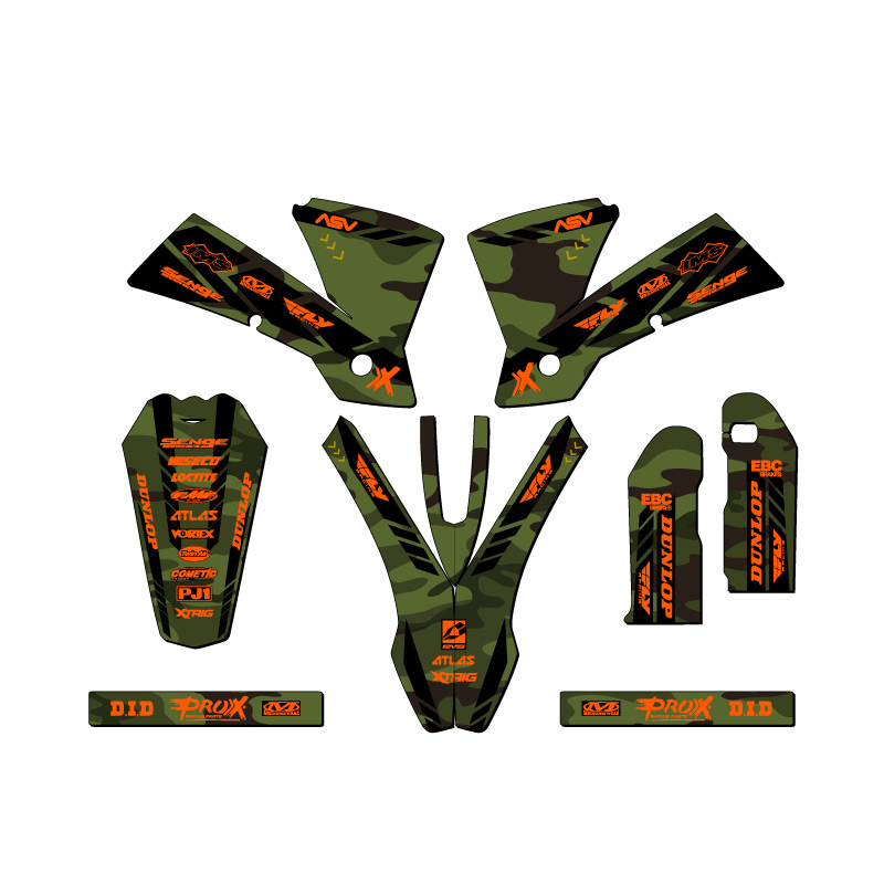2003-2004 SX APACHE Green Senge Graphics Kit Compatible with KTM - Picture 2 of 10