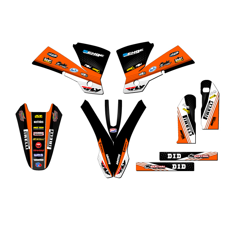 2003 MXC RICOCHET Orange Senge Graphics Kit Compatible with KTM - Picture 2 of 10