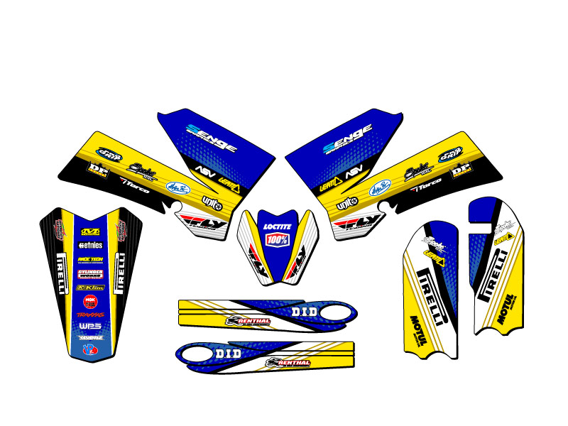 2006-2012 SX 85 RICOCHET Blue Senge Graphics Kit Compatible with KTM - Picture 2 of 10