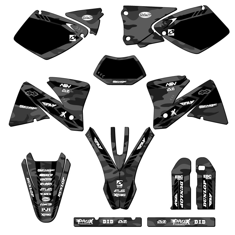 2001-2002 EXC APACHE Grey Senge Graphics Kit Compatible with KTM - Picture 5 of 10