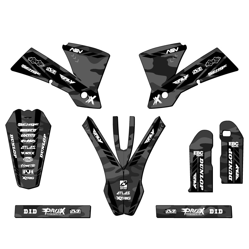 2004 EXC APACHE Grey Senge Graphics Kit Compatible with KTM - Bild 2 von 10