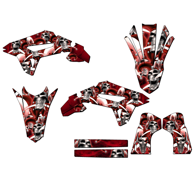 2022-2023 CRF 250 R JESTER Red Senge Graphics Kit Compatible with Honda - Picture 2 of 10