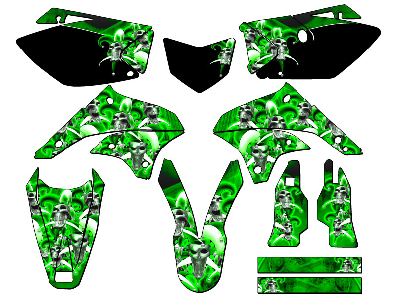 Kit gráfico KLX 450 JESTER Green Senge 2008-2018 compatible con Kawasaki - Imagen 5 de 10