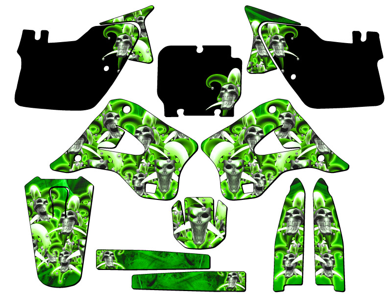 1994-1995 KX 125 JESTER Green Senge Graphics Kit Compatible with Kawasaki - Picture 5 of 10