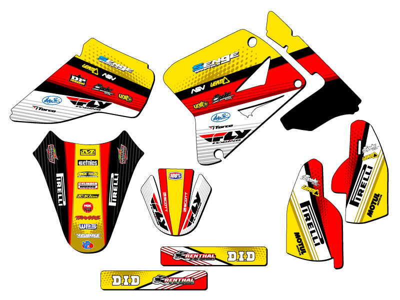 2005-2023 RM 85 RICOCHET Yellow Senge Graphics Kit Compatible with Suzuki - Picture 2 of 10