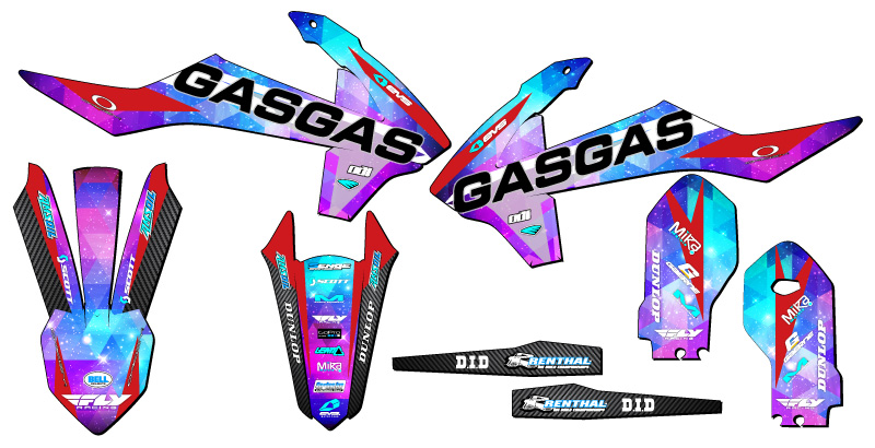 Kit de gráficos MC 85 SPACE KADET Galaxy Senge 2021-2024 compatible con gas - Imagen 2 de 10