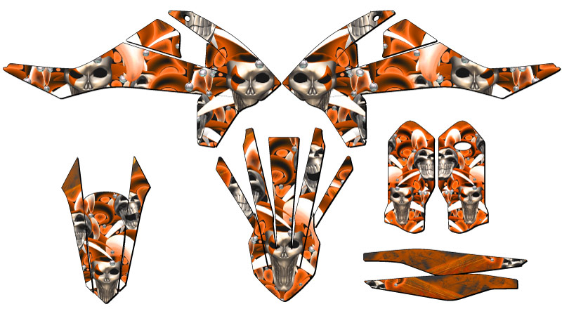 Kit de gráficos All excepto 250 SX Orange Senge 2016 compatible con KTM - Imagen 2 de 10