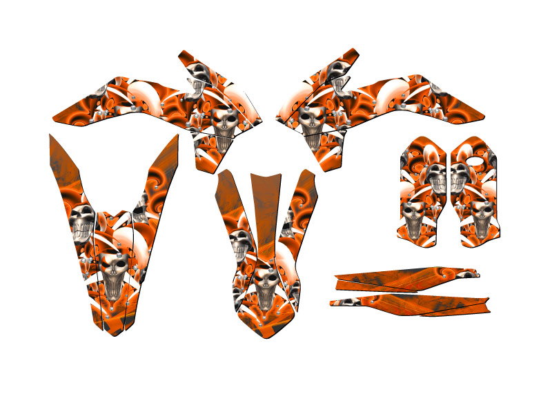 XCF JESTER 2015 Orange Senge kit de gráficos compatible con KTM - Imagen 2 de 10