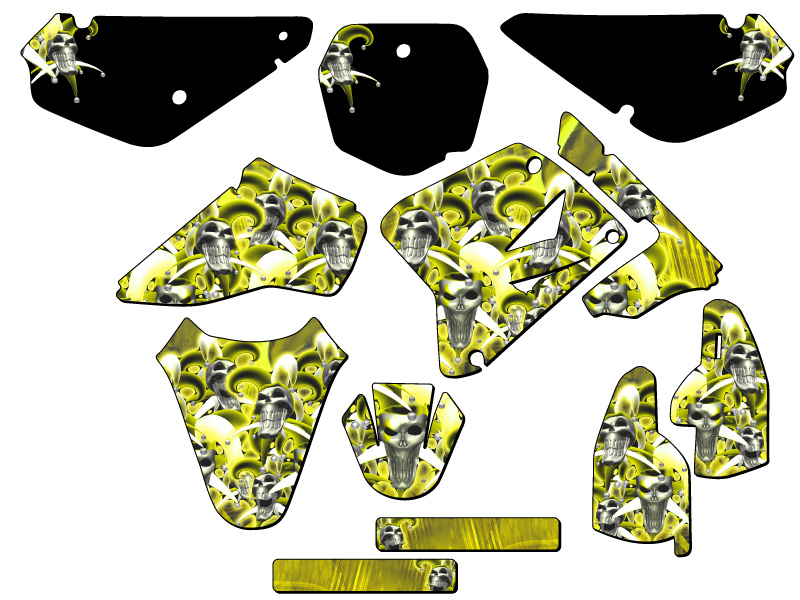Kit de gráficos Senge amarillo RM 85 2005-2023 compatible con Suzuki - Imagen 8 de 10