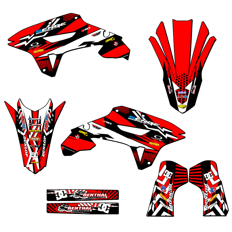 2021-2023 CRF 450 RX MAYHEM Red Senge Graphics Kit Compatible with Honda - Picture 2 of 10