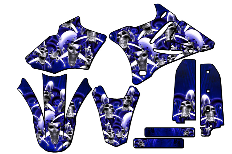 Kit de gráficos YZ 85 JESTER 2002-2014 Blue Senge compatible con Yamaha - Imagen 2 de 10