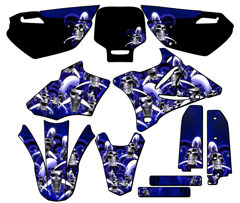 Kit de gráficos YZ 85 JESTER 2002-2014 Blue Senge compatible con Yamaha - Imagen 5 de 10