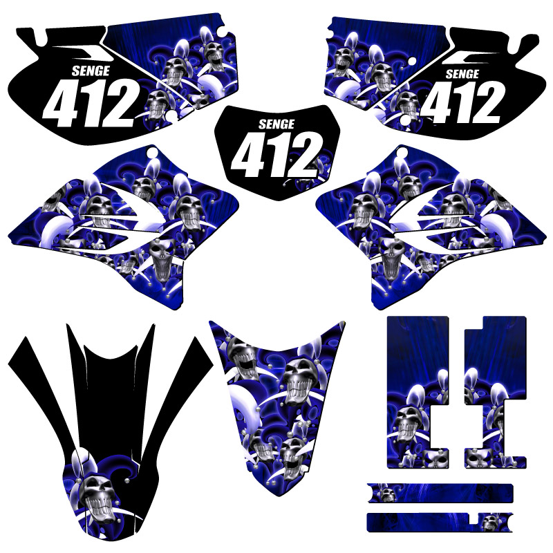 2005-2022 TTR 230 JESTER Blue Senge Graphics Kit Compatible with Yamaha - Picture 8 of 10