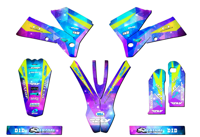 2005-2006 SX SPACE KADET Galaxy Senge Graphics Kit Compatible with KTM - Picture 2 of 10