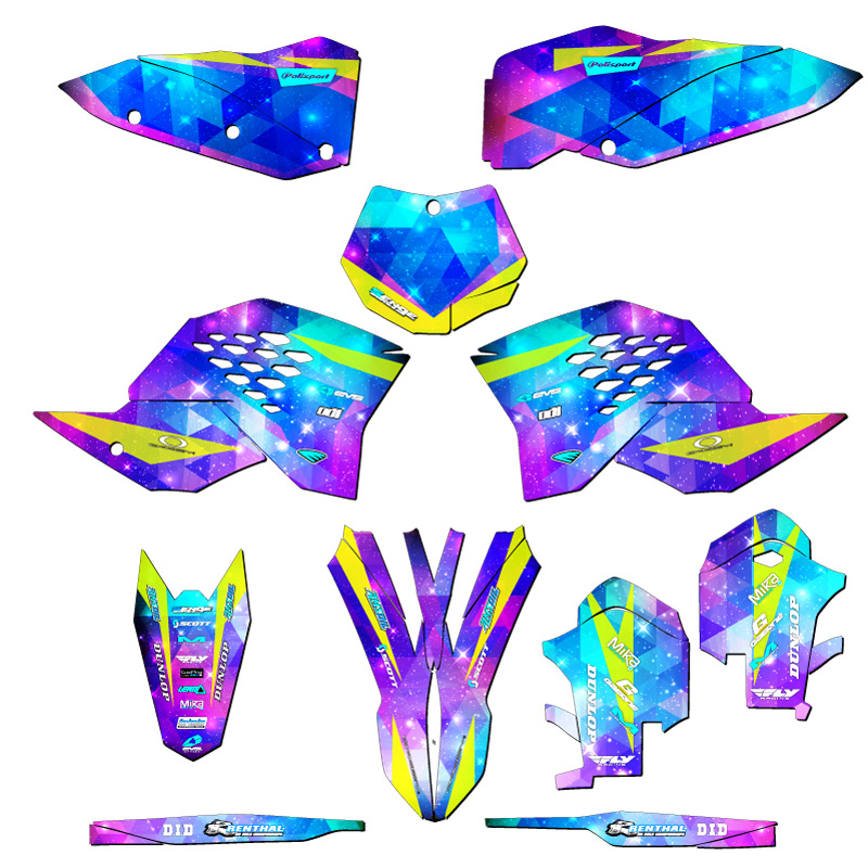 2007-2010 SX SPACE KADET Galaxy Senge Graphics Kit Compatible with KTM - Picture 5 of 10